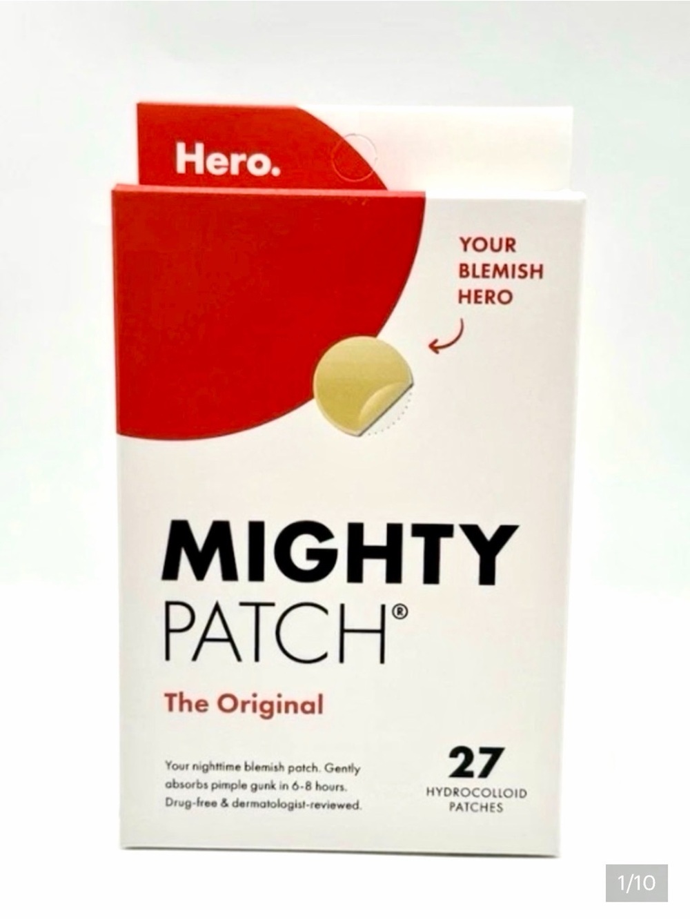 Hero Mighty Patch The Original Acne Blemish Patches – White & Red Packaging